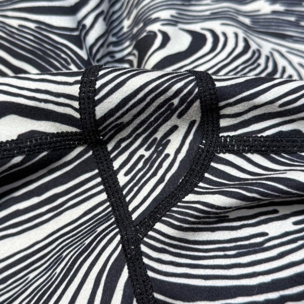 Glyder Womens High Rise Optical Swirl Print Leggings Black White Size S Active - Picture 6 of 6